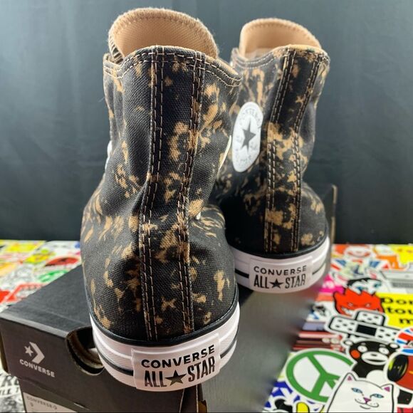 Converse Chuck Taylor All Star Hi Bleach Black Hemp Dip Womens Various - Picture 9 of 11